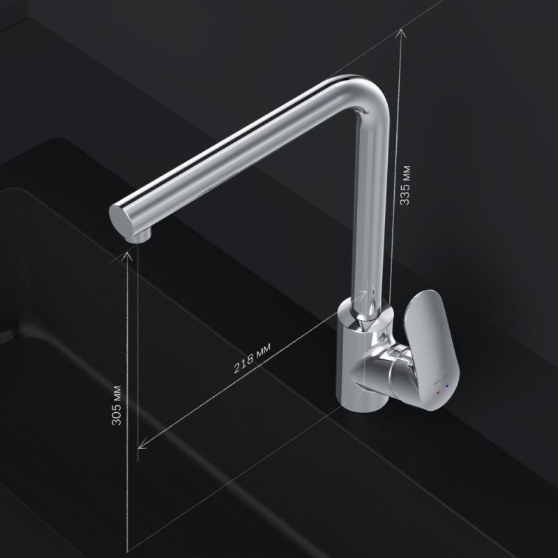 Смеситель для кухни AM.PM Like F8005000 Хром