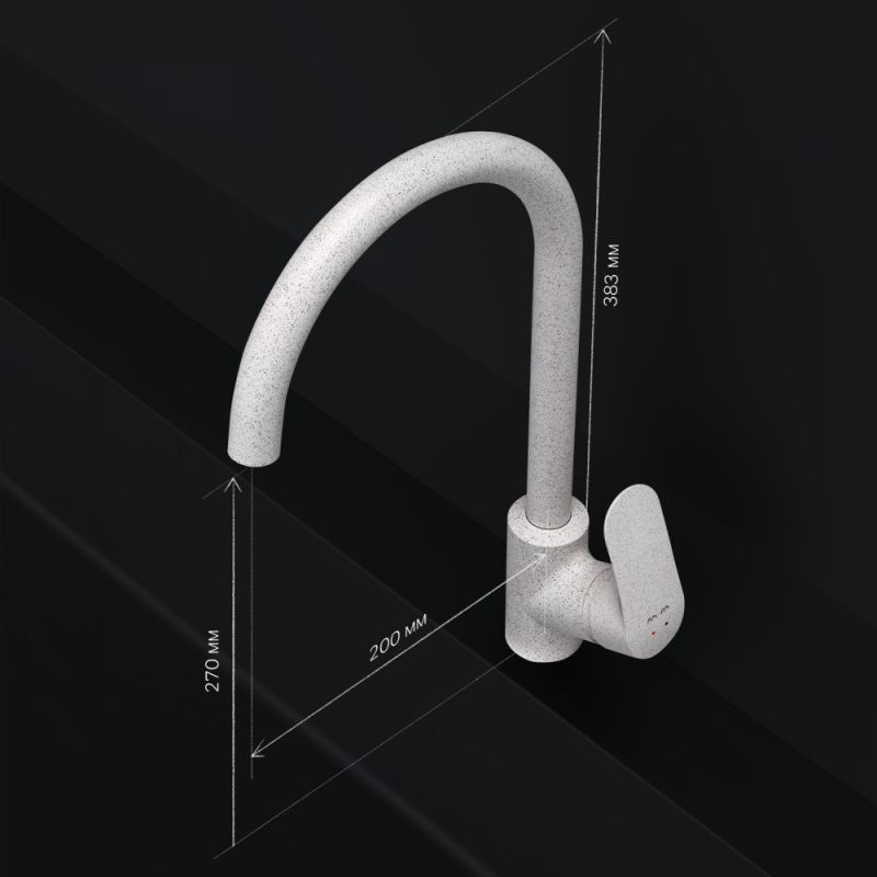 Смеситель для кухни AM.PM Like F8007133 Белый