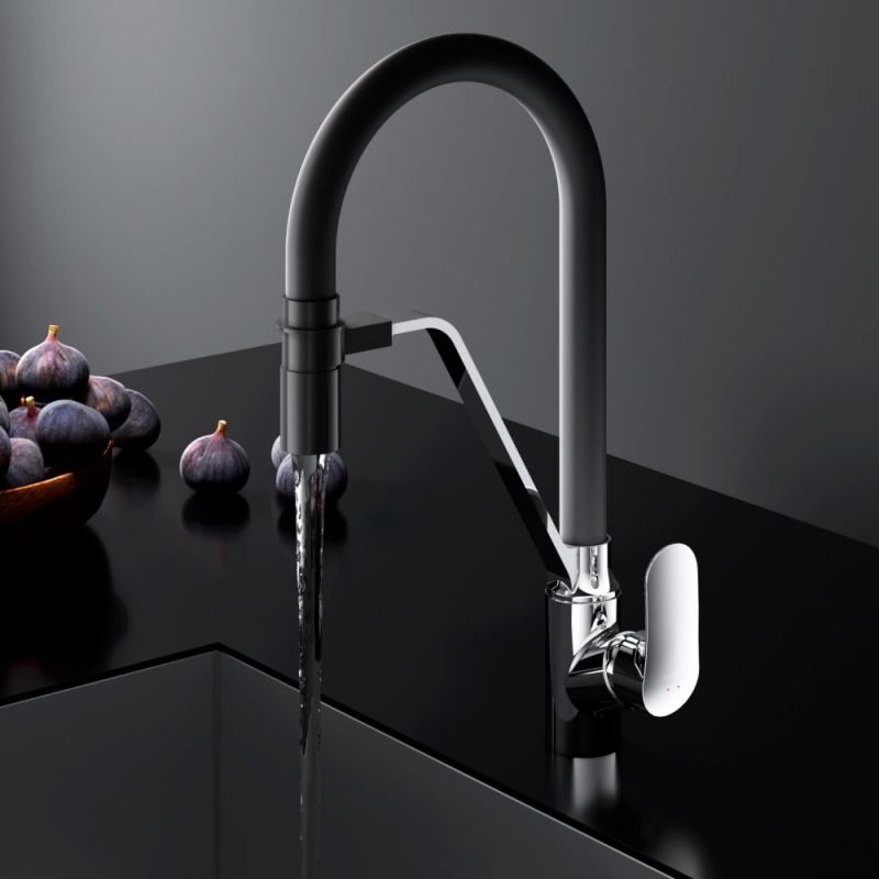 Смеситель для кухни AM.PM Like F8007802 Хром Черный