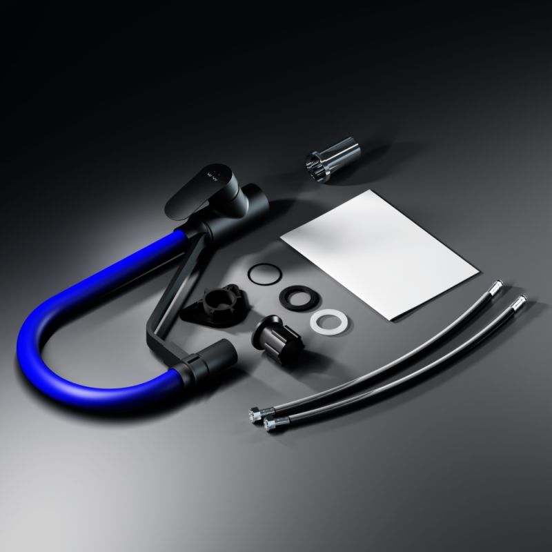 Смеситель для кухни AM.PM Like F8007827 Черный матовый Синий