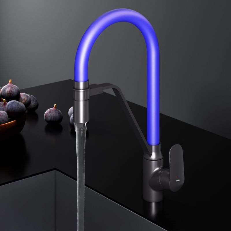 Смеситель для кухни AM.PM Like F8007827 Черный матовый Синий