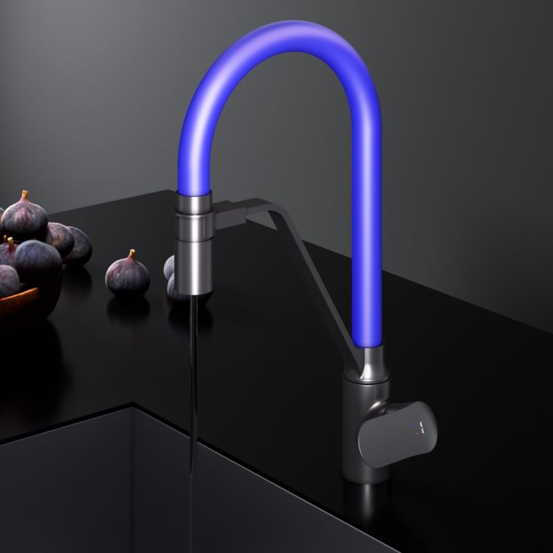 Смеситель для кухни AM.PM Like F8007827 Черный матовый Синий