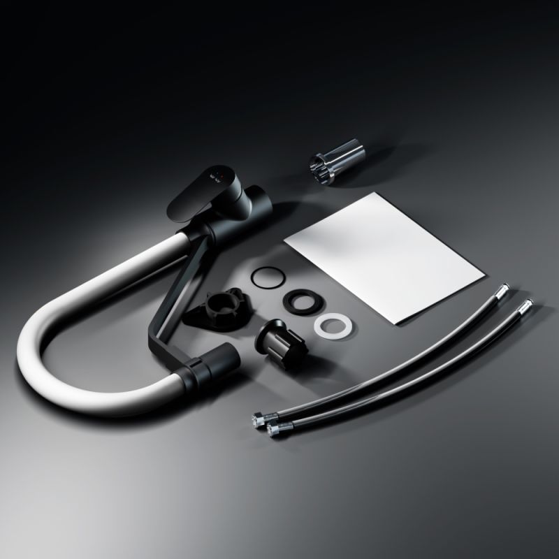 Смеситель для кухни AM.PM Like F8007825 Черный матовый Серый