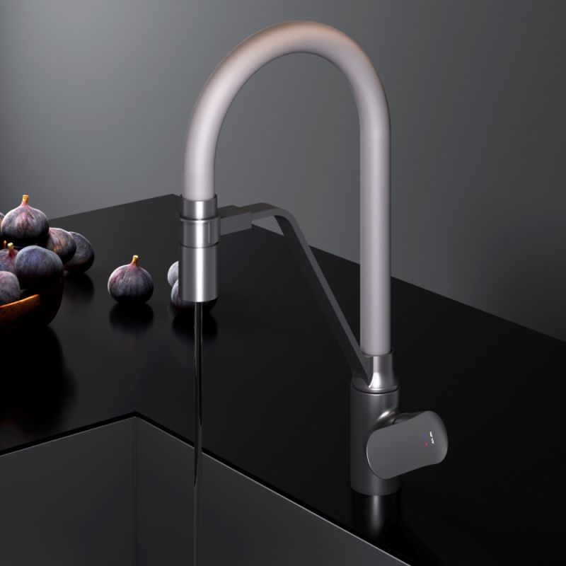 Смеситель для кухни AM.PM Like F8007825 Черный матовый Серый