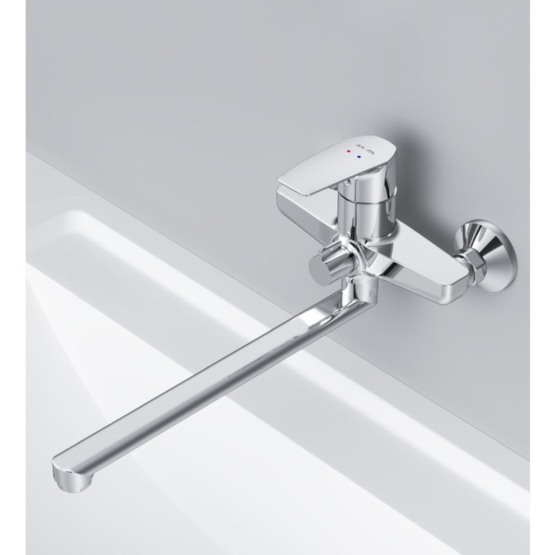 Смеситель для ванны и душа AM.PM Gem F90A90000 универсальный Хром