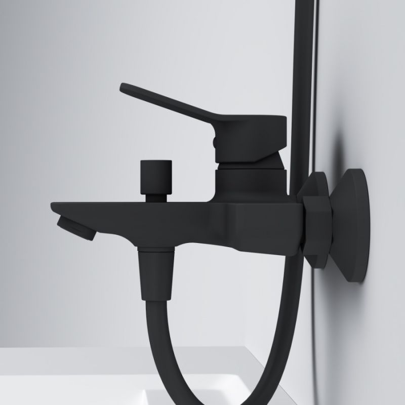 Смеситель для ванны и душа AM.PM X-Joy F85A10022 Черный матовый