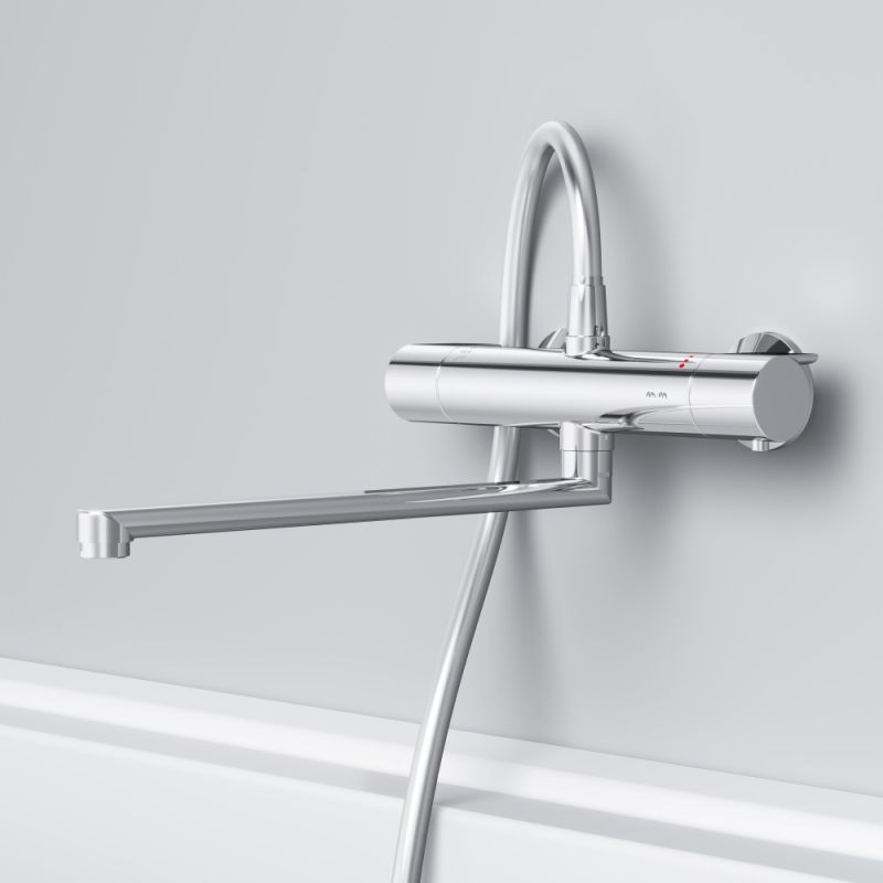 Смеситель для ванны и душа AM.PM X-Joy F85A50900 универсальный с термостатом Хром