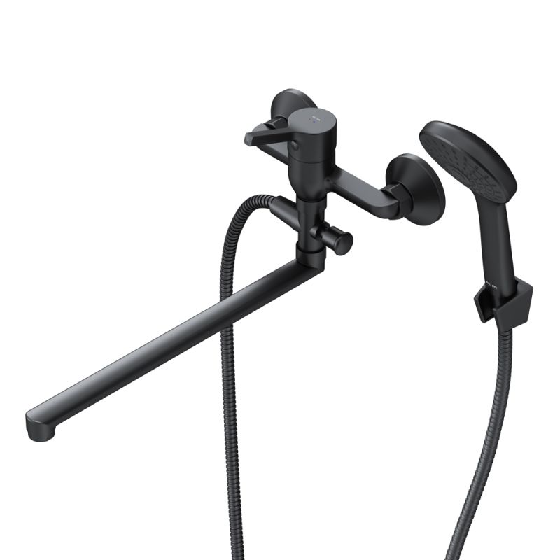 Смеситель для ванны и душа AM.PM X-Joy F85B90122 универсальный Черный матовый