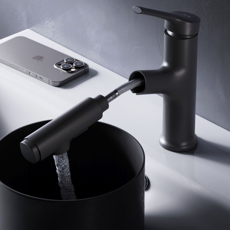 Смеситель для раковины AM.PM X-Joy F85B02922 Черный матовый