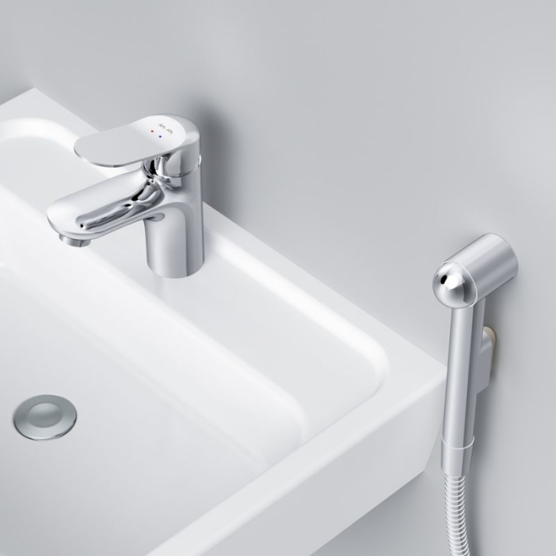Смеситель для раковины AM.PM Sunny F85C03000 с гигиеническим душем Хром