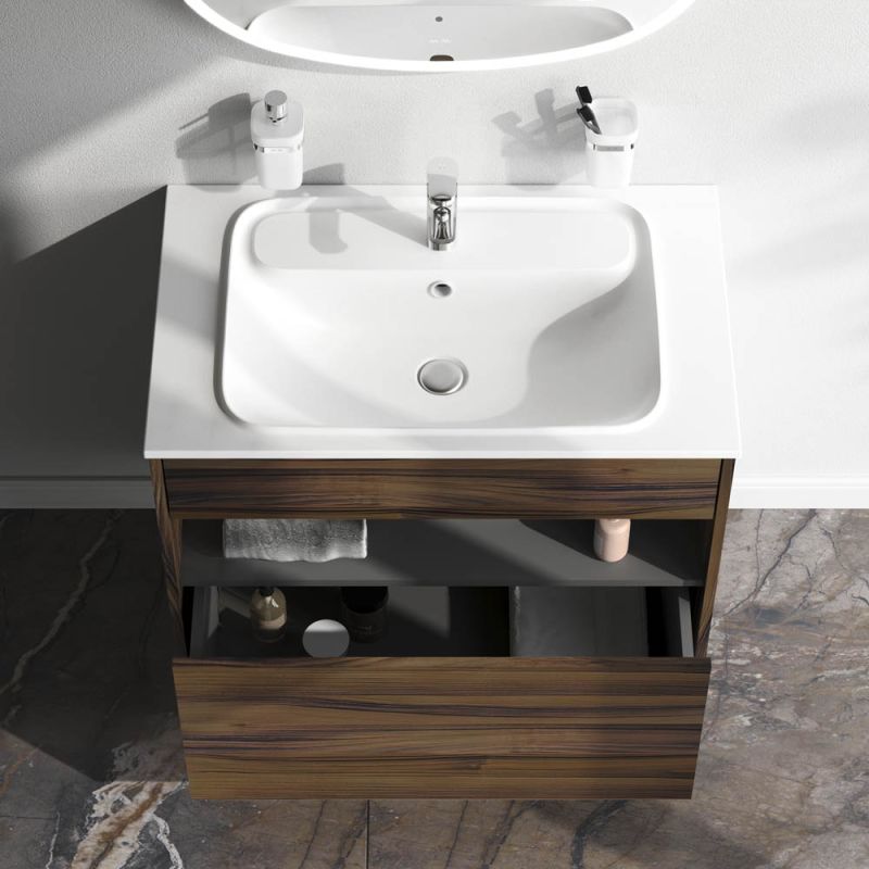 Тумба под раковину AM.PM Func 80 M8FFUX0801OF подвесная Дуб крафт