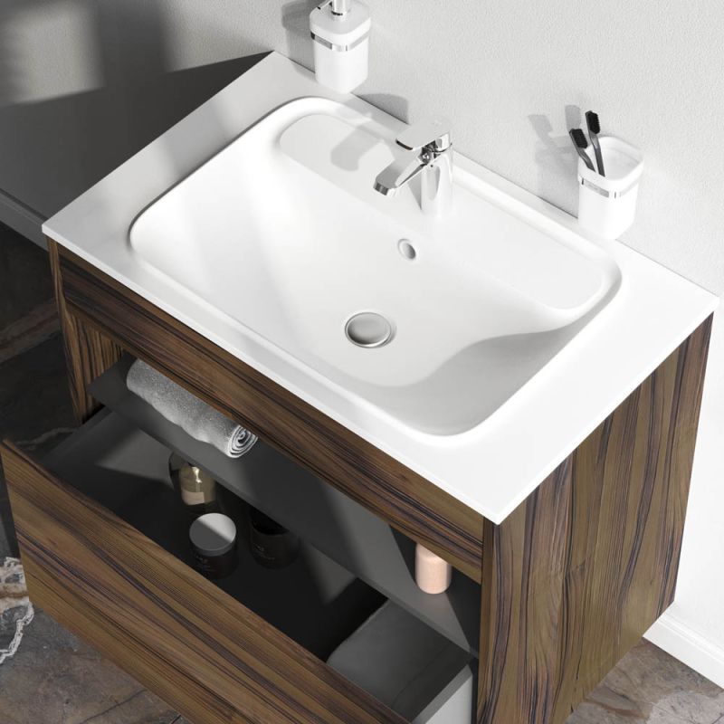 Тумба под раковину AM.PM Func 80 M8FFUX0801OF подвесная Дуб крафт