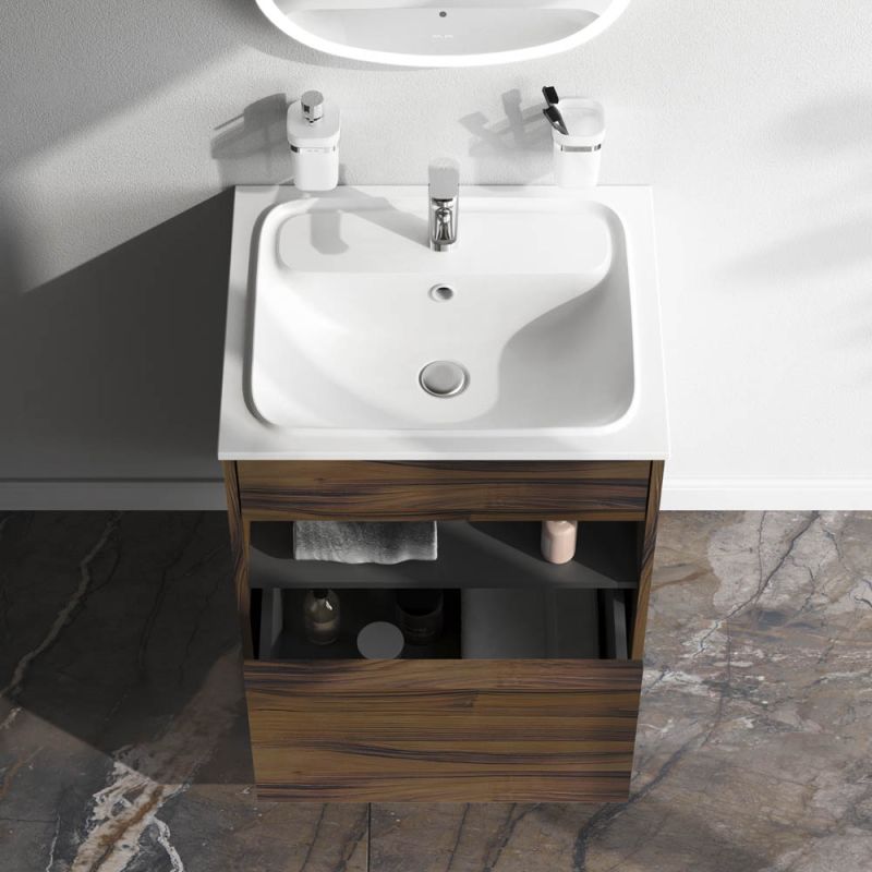 Тумба под раковину AM.PM Func 60 M8FFUX0601OF подвесная Дуб крафт