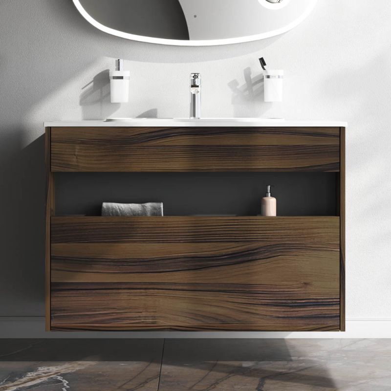 Тумба под раковину AM.PM Func 100 M8FFUX1001OF подвесная Дуб крафт