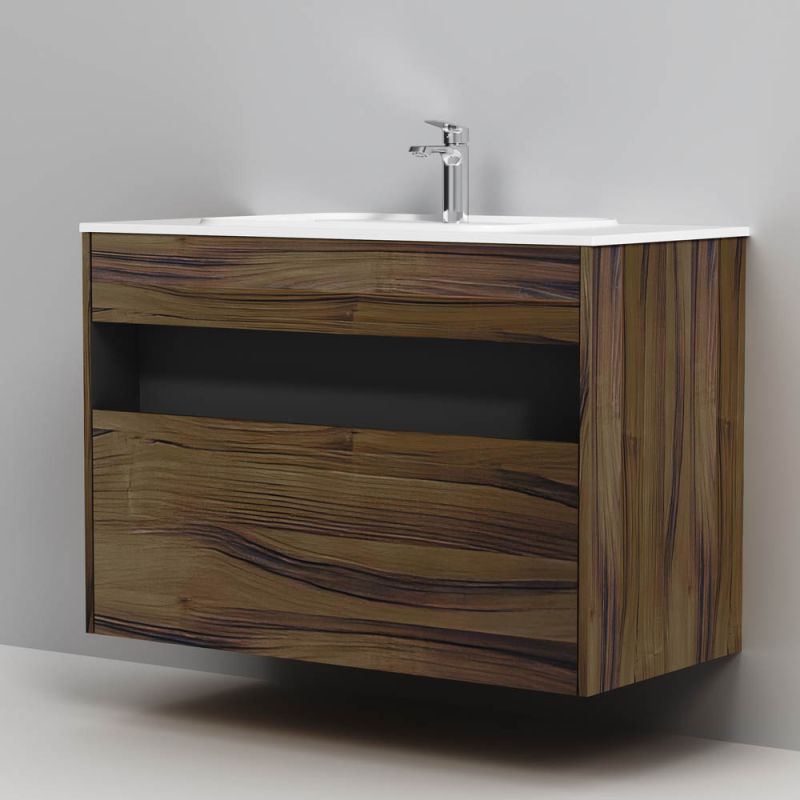 Тумба под раковину AM.PM Func 100 M8FFUX1001OF подвесная Дуб крафт