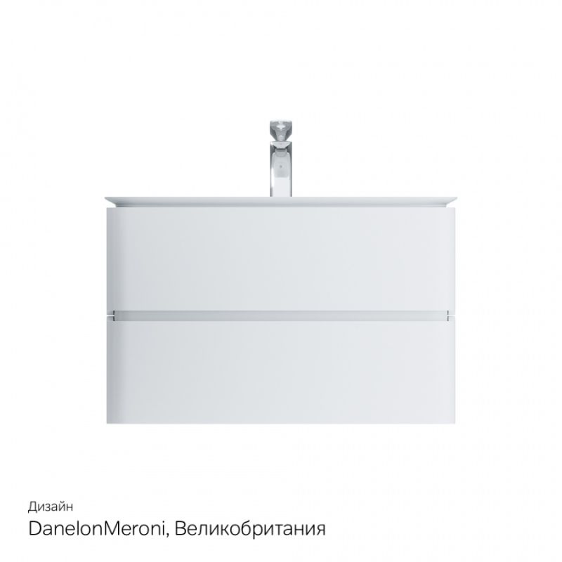 Тумба под раковину Am.Pm Sensation 80 см, подвесная, цвет белый глянец, M30FHX0802WG