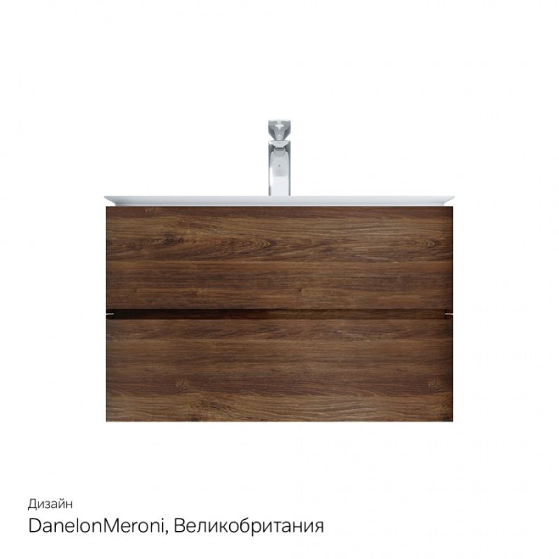 Тумба под раковину Am.Pm Sensation 80 см, подвесная, цвет орех, M30FHX0802NF