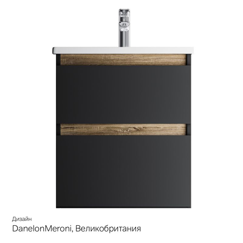 Тумба под раковину AM.PM X-Joy 55 M85AFHX0552BM подвесная Черная матовая