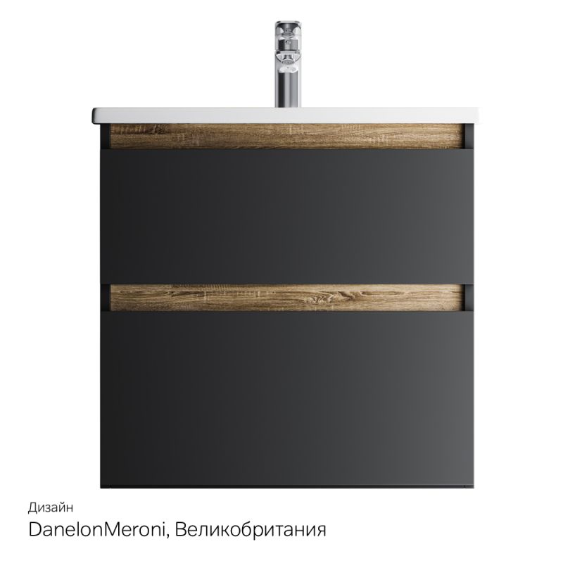 Тумба под раковину AM.PM X-Joy 65 M85AFHX0652BM подвесная Черная матовая