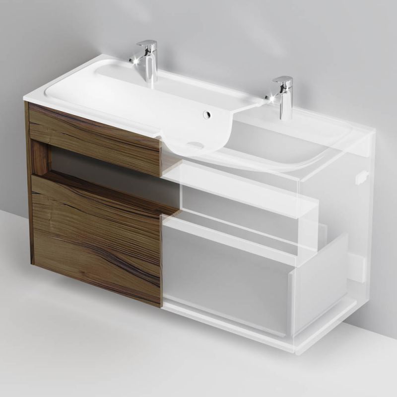 Тумба под раковину AM.PM Func 120 M8FFUX1201OF подвесная Дуб крафт