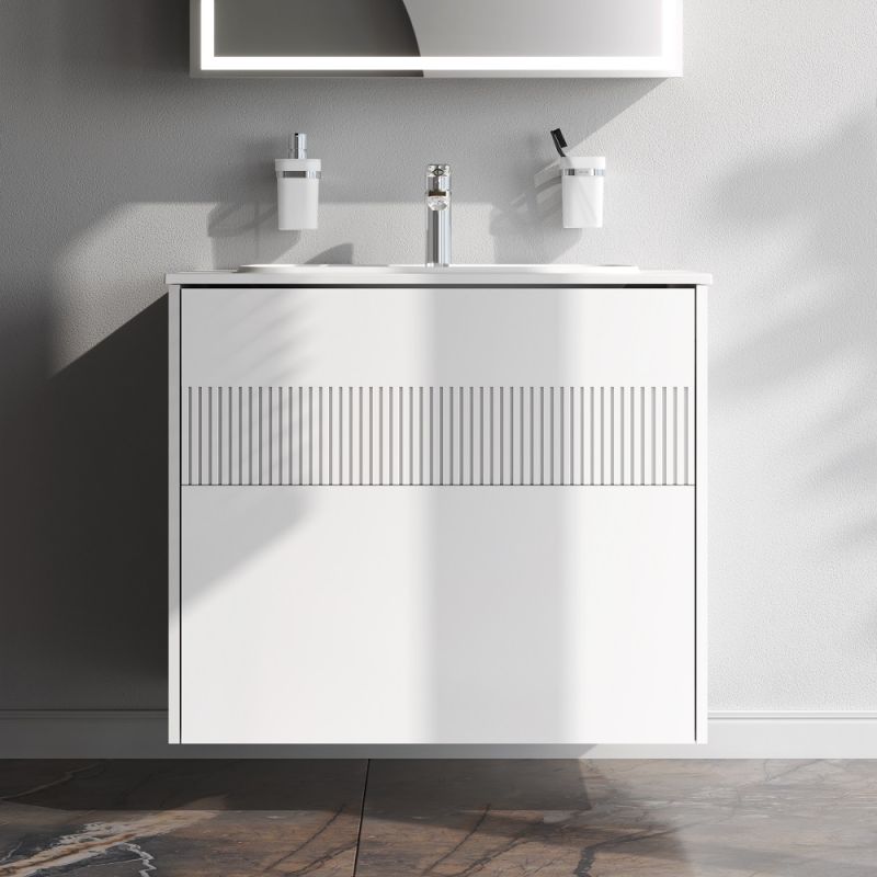 Тумба под раковину AM.PM Func 80 M8FFUX0802WM подвесная Белая матовая