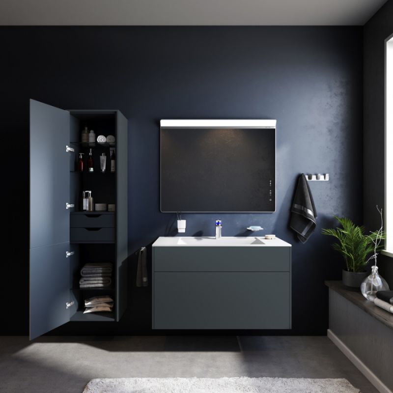 Тумба под раковину AM.PM Inspire V2.0 100 M50AFHX1003GM подвесная Графит матовая