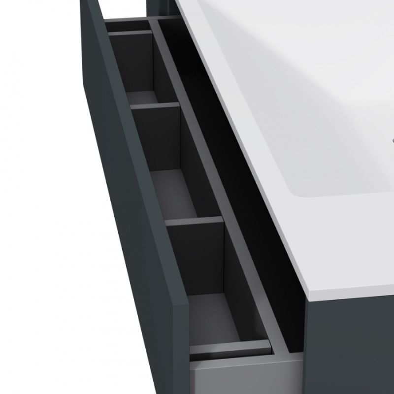 Тумба под раковину AM.PM Inspire V2.0 100 M50AFHX1003GM подвесная Графит матовая