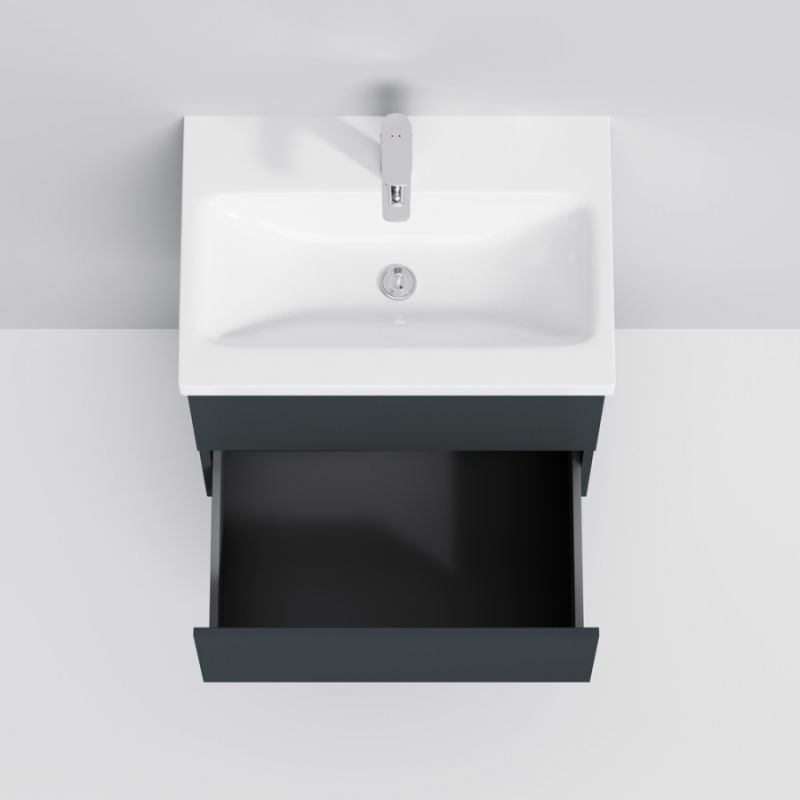 Тумба под раковину AM.PM Gem 60 M90FHX06022GM подвесная Графит матовый