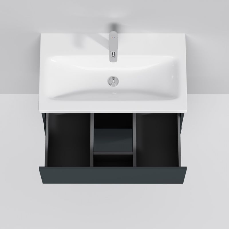 Тумба под раковину AM.PM Gem 75 M90FHX07522GM подвесная Графит матовый