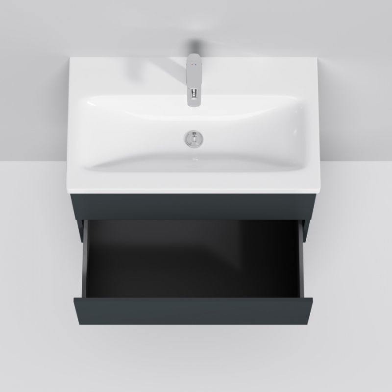 Тумба под раковину AM.PM Gem 75 M90FHX07522GM подвесная Графит матовый