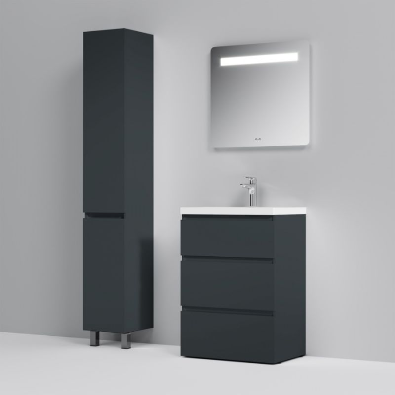 Тумба под раковину AM.PM Gem S 60 M91FSX0602GM Графит матовый