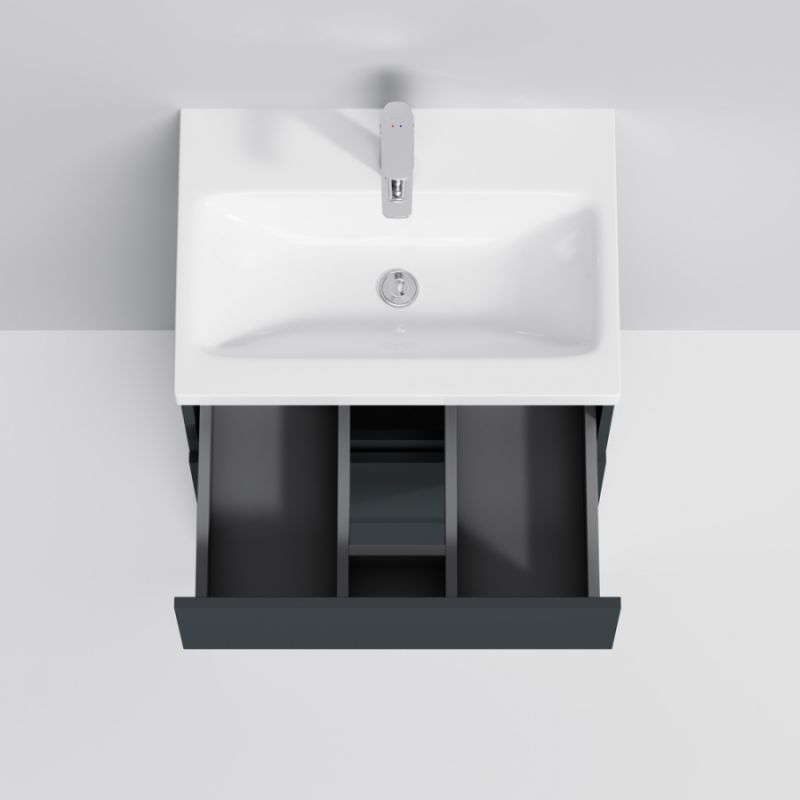 Тумба под раковину AM.PM Gem S 60 M91FSX0602GM Графит матовый