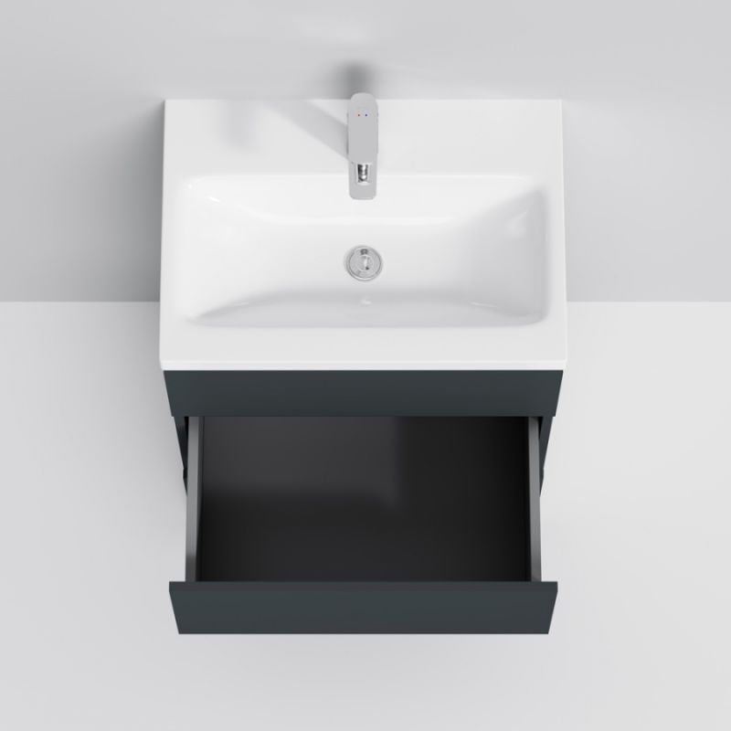 Тумба под раковину AM.PM Gem S 60 M91FSX0602GM Графит матовый