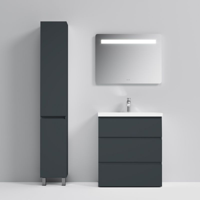 Тумба под раковину AM.PM Gem S 75 M91FSX0752GM Графит матовый