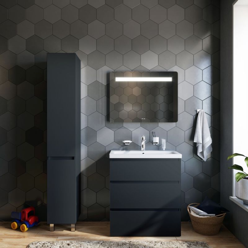 Тумба под раковину AM.PM Gem S 75 M91FSX0752GM Графит матовый