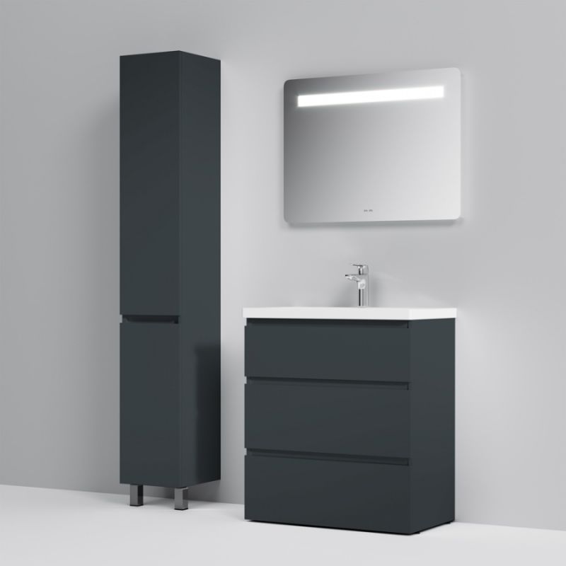 Тумба под раковину AM.PM Gem S 75 M91FSX0752GM Графит матовый