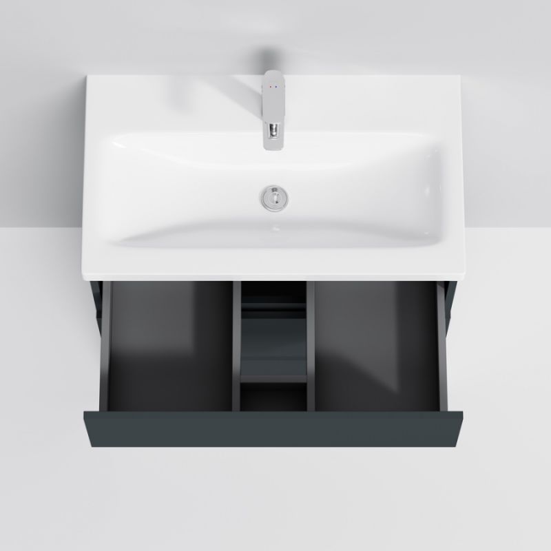 Тумба под раковину AM.PM Gem S 75 M91FSX0752GM Графит матовый