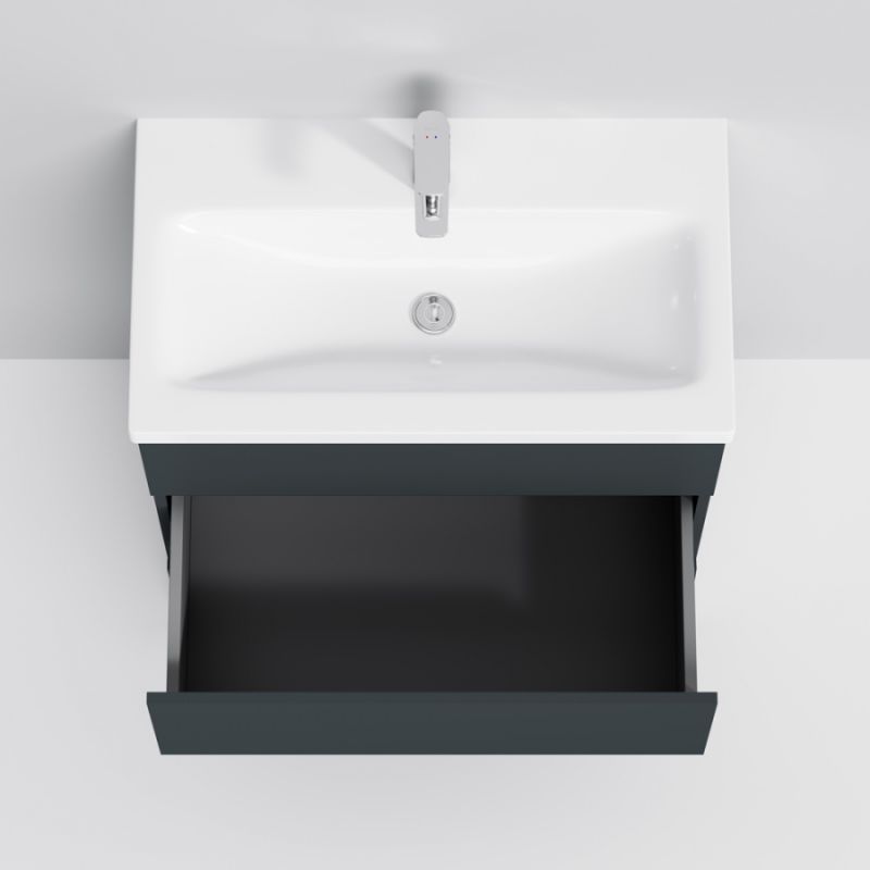 Тумба под раковину AM.PM Gem S 75 M91FSX0752GM Графит матовый