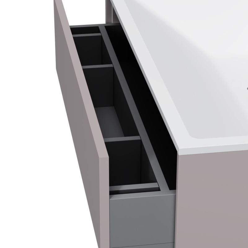 Тумба под раковину AM.PM Inspire V2.0 80 M50AFHX0803EGM подвесная Серая матовая