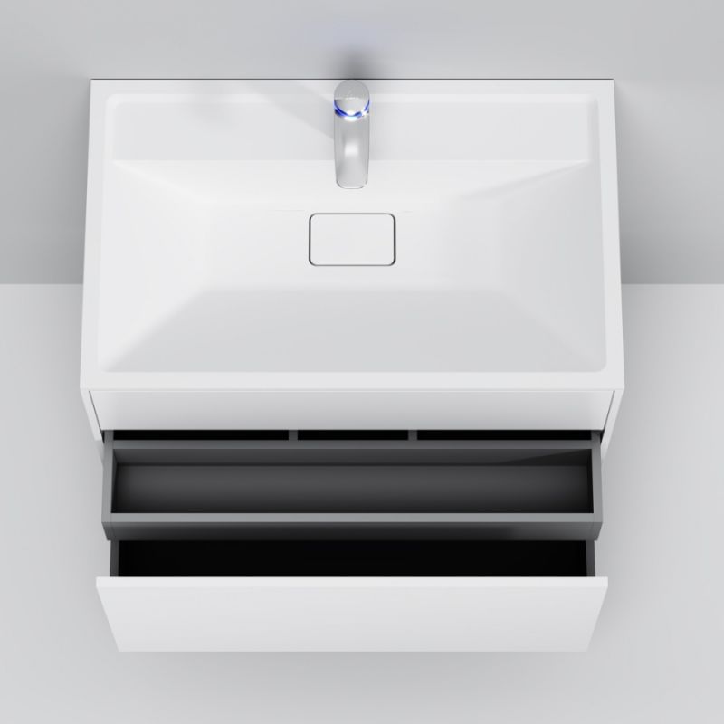 Тумба под раковину AM.PM Inspire V2.0 80 M50AFHX0803WM подвесная Белая матовая