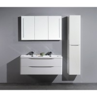 Тумба под двойную раковину BelBagno ANCONA-N-1200-2C-SO-2-BL 120 см, белый глянцевый