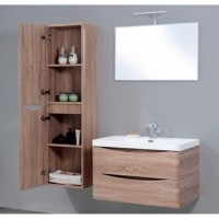 Пенал BelBagno Ancona-N-1700-2A-SC-WO-L, 35 см, подвесной, rovere bianco, левосторонний