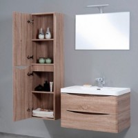 Пенал BelBagno Ancona-N-1700-2A-SC-WO-R, 35 см, подвесной, rovere bianco, правосторонний