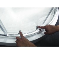 Душевой уголок Cezares ANIMA-W-A-2-90-P-Cr, 90 х 90 см, стекло рифленое, профиль хром
