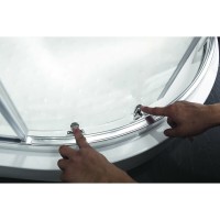 Душевой уголок Cezares Anima-W-RH-2-120/100-C-Cr-R, 120 x 100 см, стекло прозрачное, профиль хром