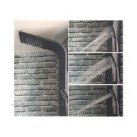 Душевая панель Aquanet Galaxy Black AP40-05, 00237440, черная
