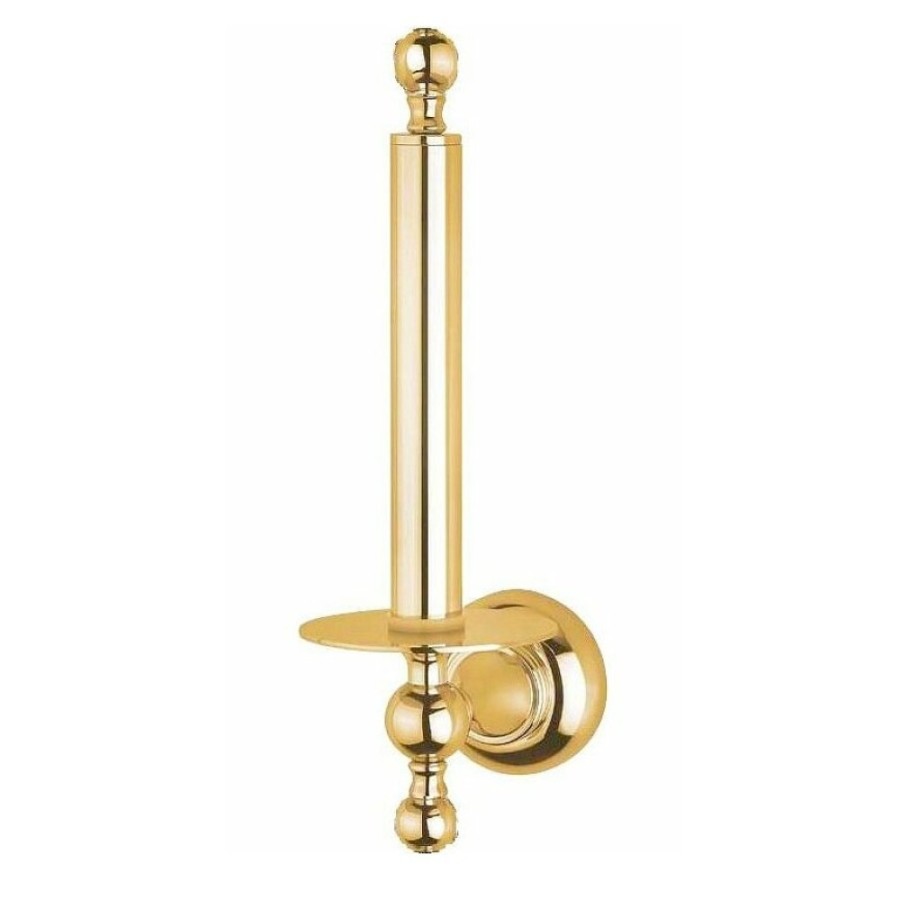 Держатель запасного рулона Cezares Aphrodite-TH042-03/24-M, золото 24 карат