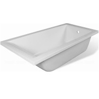 Ванна из искусственного мрамора Aquanet Bright Stone Slim AQ-00332876, 160 x 70 см, цвет белый