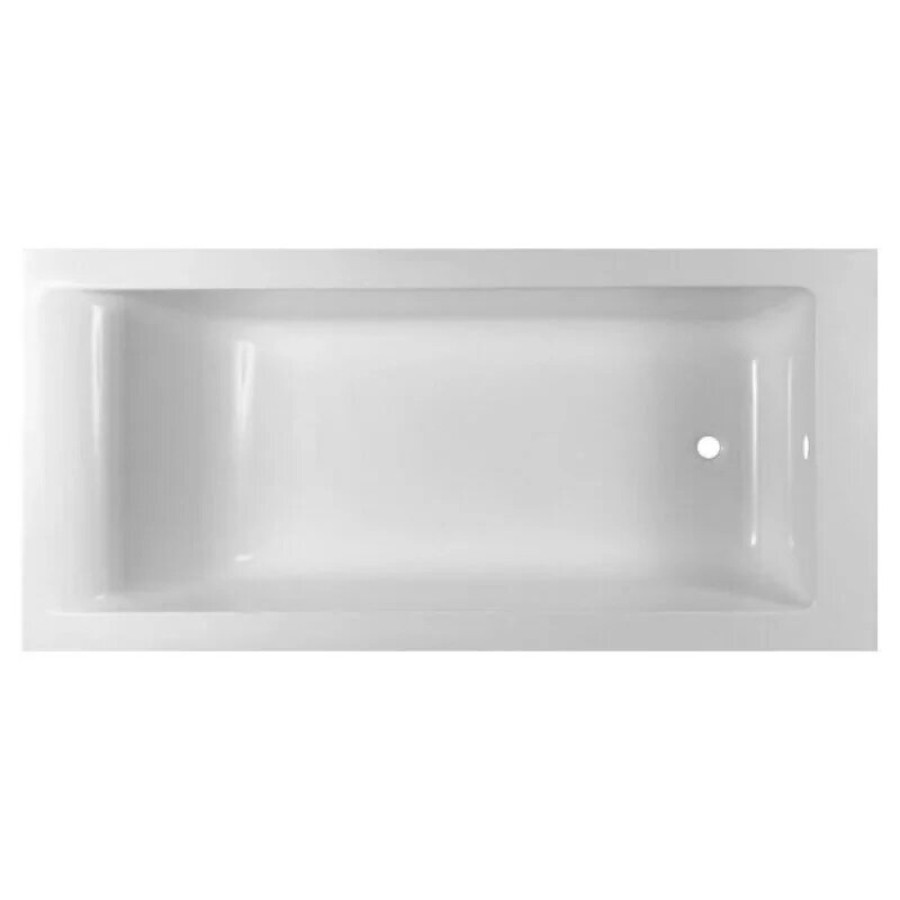Ванна из искусственного мрамора Aquanet Bright Stone AQ-00332885, 180 x 80 см, цвет белый