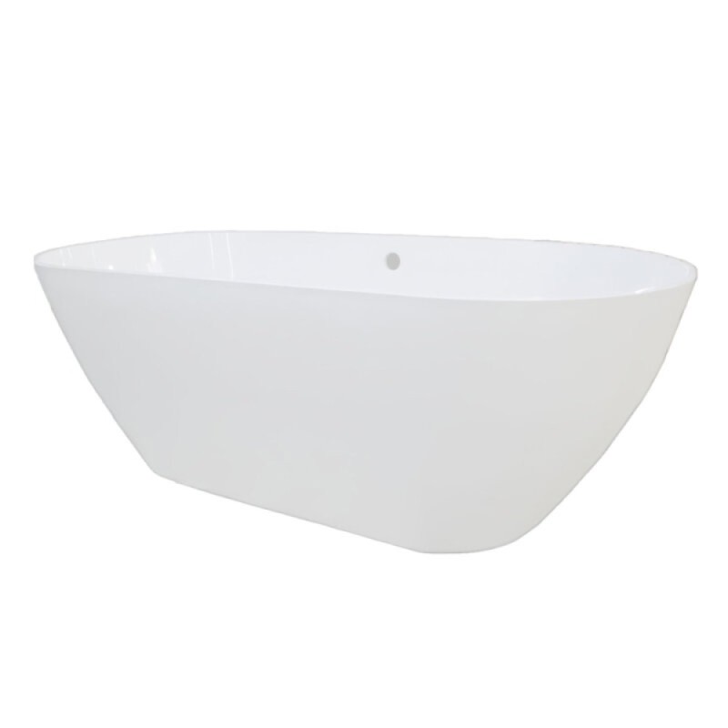 Ванна из искусственного мрамора Aquanet Family Stone AQ-00332889, 160 x 75 см, цвет белый